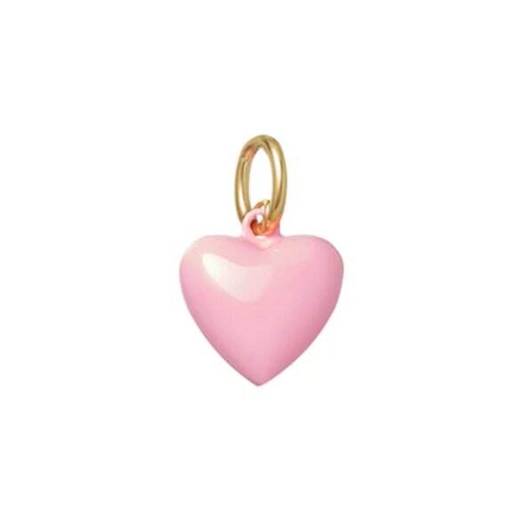 Roxane Assoulin The Mini Puffy Heart Charms Pink - Picture 1 of 3